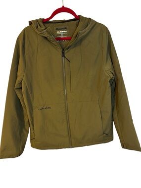 Dakine Olive Green Softshell Jacket Label Interior